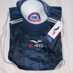 NEW F45 Gym Swag Bag and Hat